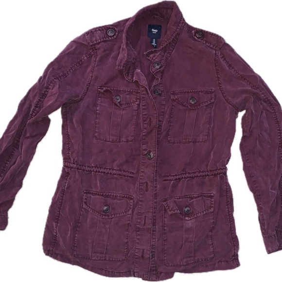 GAP Wine Utility Jacket - Picture 1 of 4